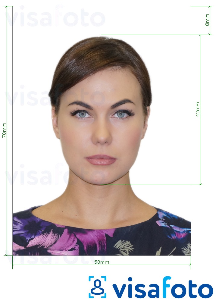 نمونه ی یک عکس برای پاسپورت مشترک برزیل 5x7 سانتی متر با مشخصات دقیق