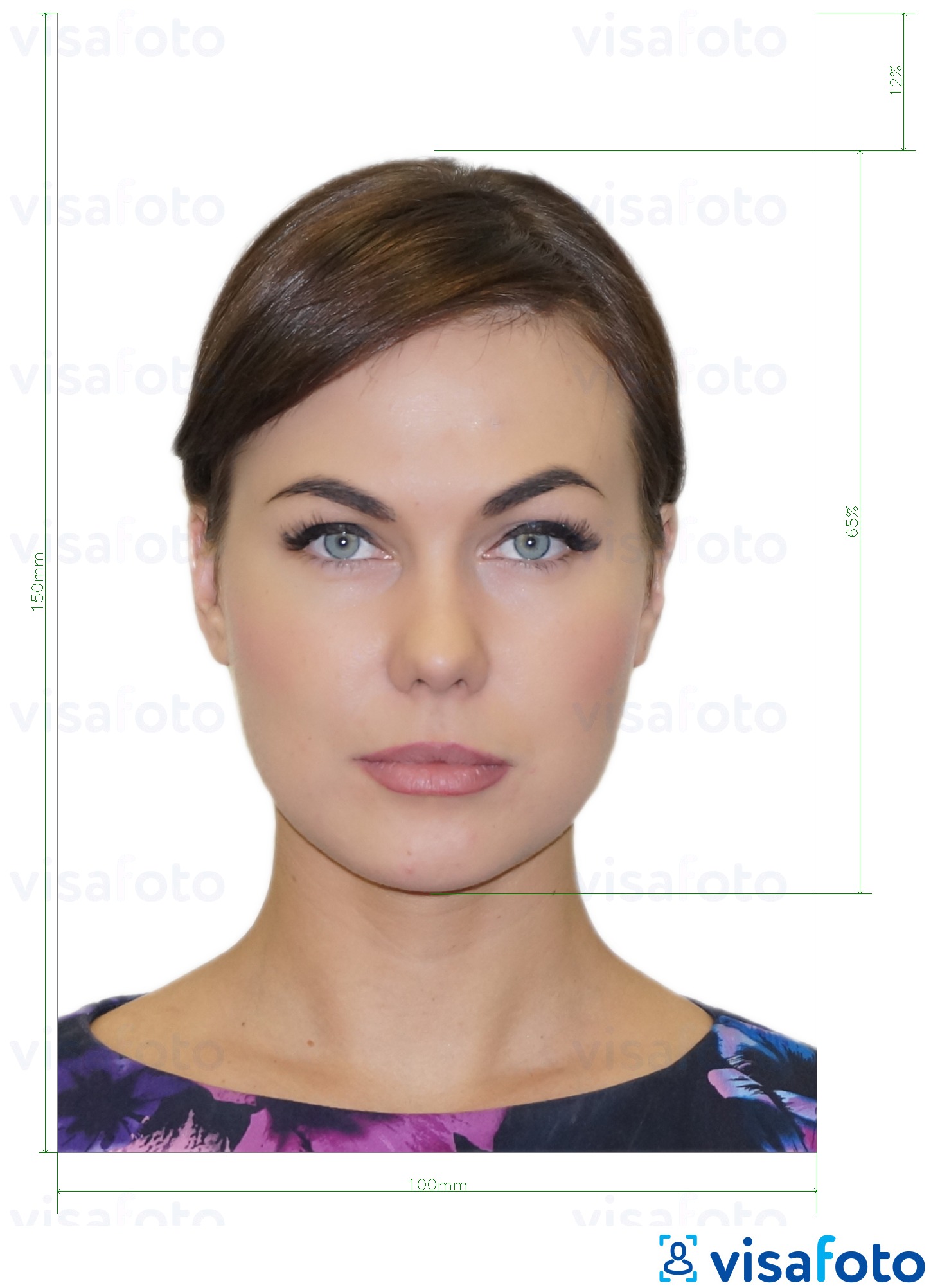 نمونه ی یک عکس برای شناسه کارت مولدووا (Buletin de identita) 10x15 سانتیمتر با مشخصات دقیق