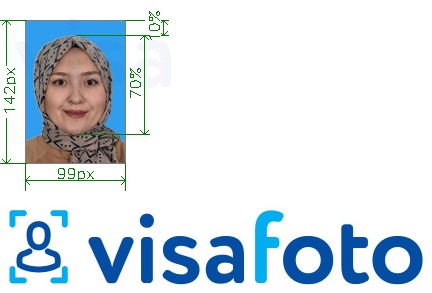 نمونه ی یک عکس برای مالزی مهاجرت 99x142 پیکسل پس زمینه آبی با مشخصات دقیق